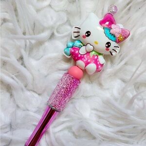 Beads pen and keychain